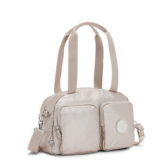 Kipling Cool Defea Metallic Axelväska Beige | SE 1819NW